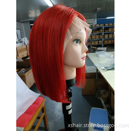 Wholesale ombre 360 lace front wig for black women 180% colored red wigs human hair lace front wigs